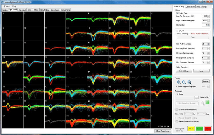 Spike Sorting with NeuroRighter